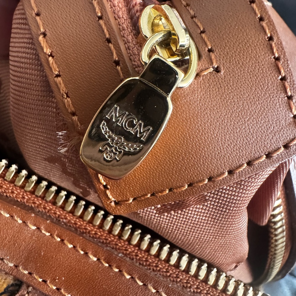 MCM Cognac Visetos Satchel - Picture 15 of 16